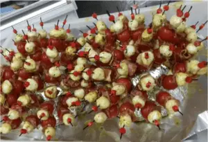 Brochettes de jambon de parme et melon